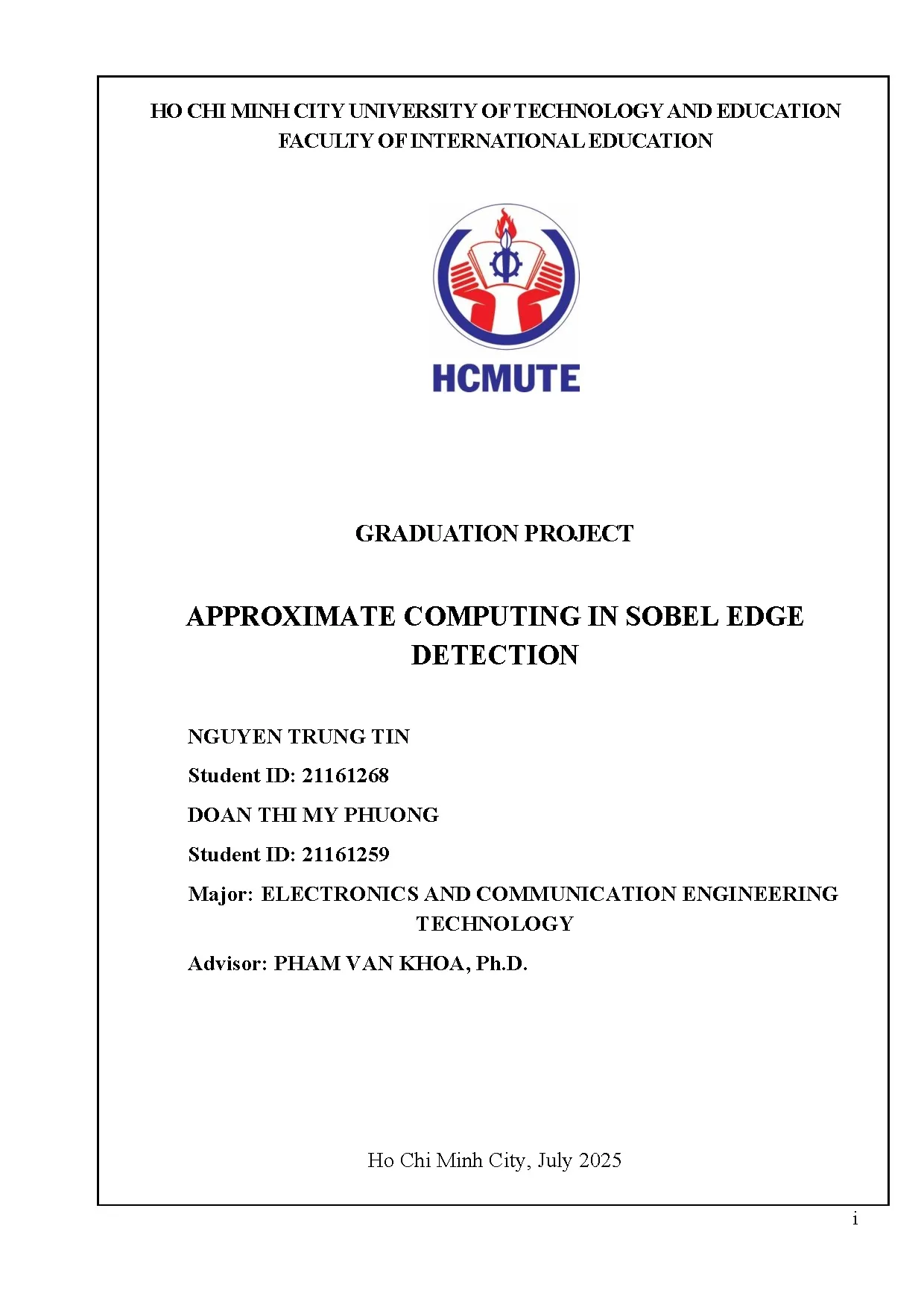 Đồ án tốt nghiệp - Approximate computing in sobel edge detection