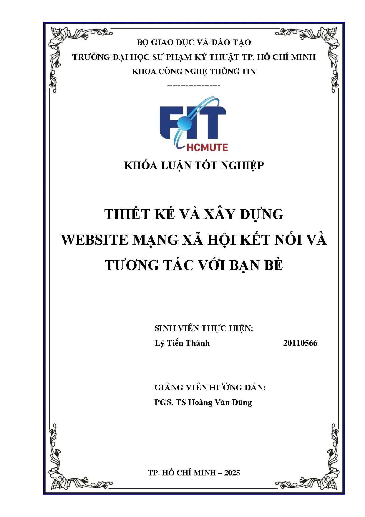 Đồ án tốt nghiệp - Thiết kế và xây dựng Website mạng xã hội kết nối và tương tác với bạn bè - Trang 2