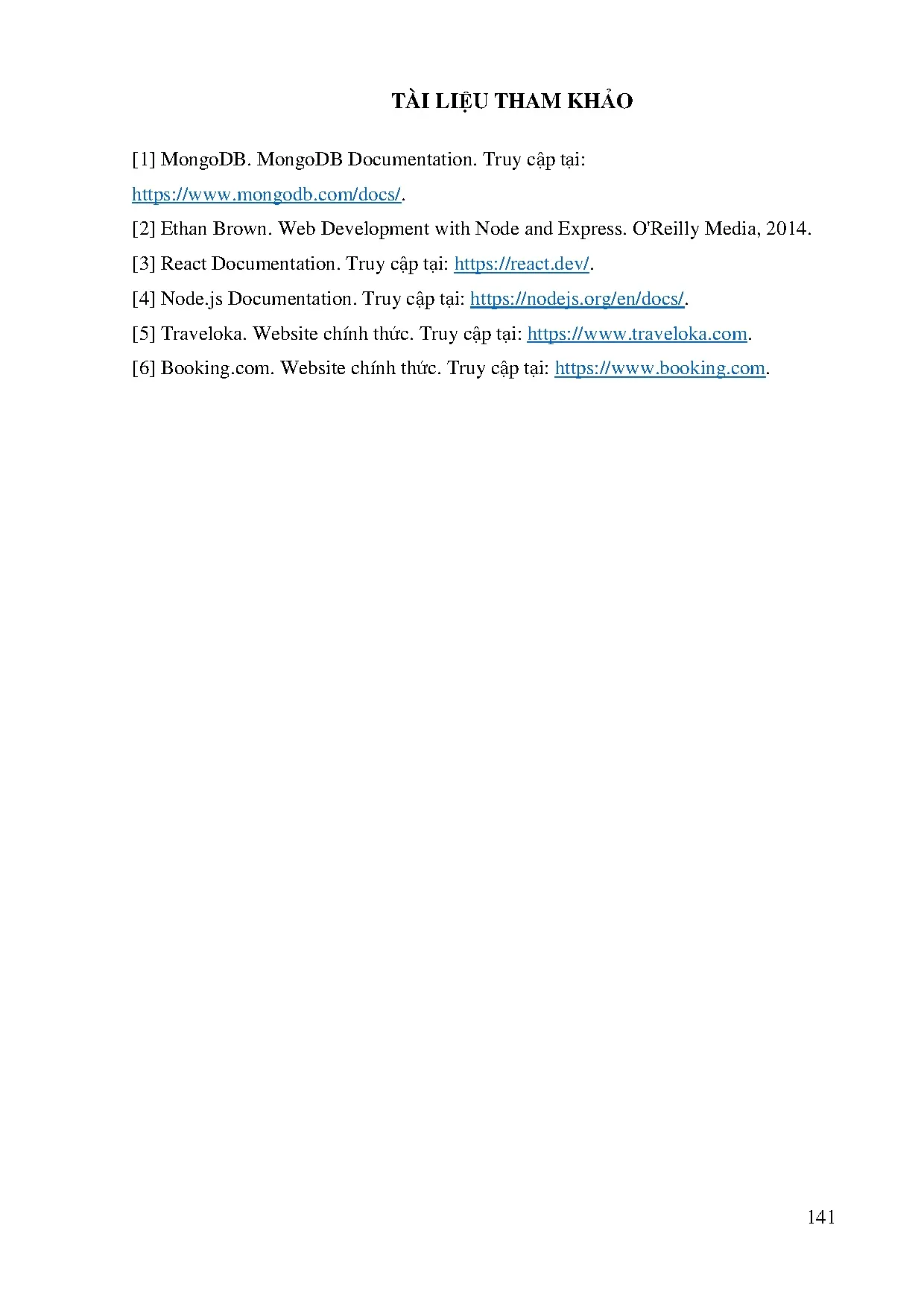 Đồ án tốt nghiệp - Xây dựng Website hỗ trợ tour du lịch - Trang 145