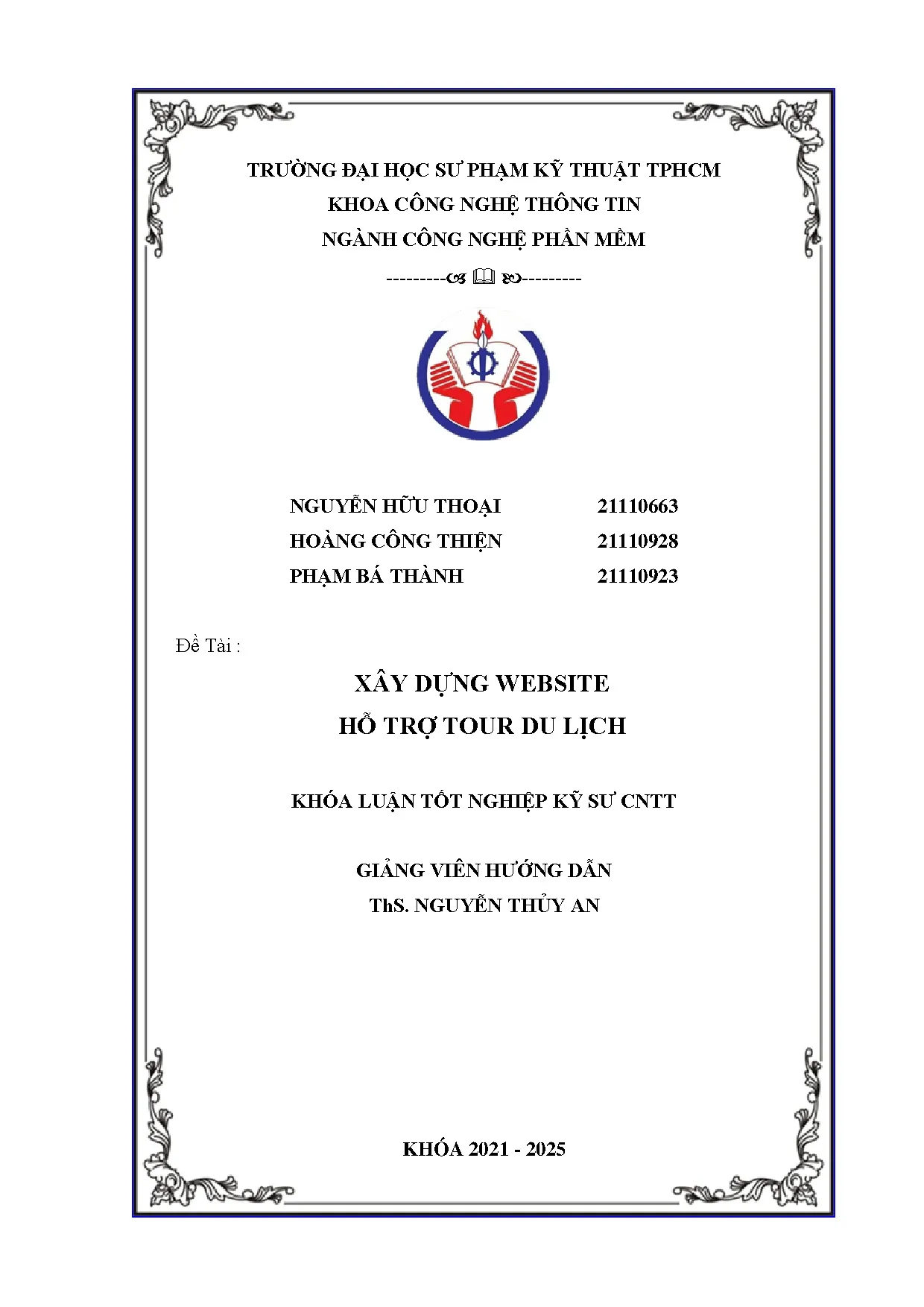 Đồ án tốt nghiệp - Xây dựng Website hỗ trợ tour du lịch - Trang 2