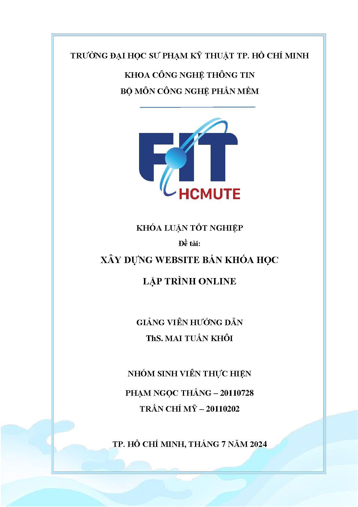 Đồ án tốt nghiệp - Xây dựng website bán khóa học lập trình online