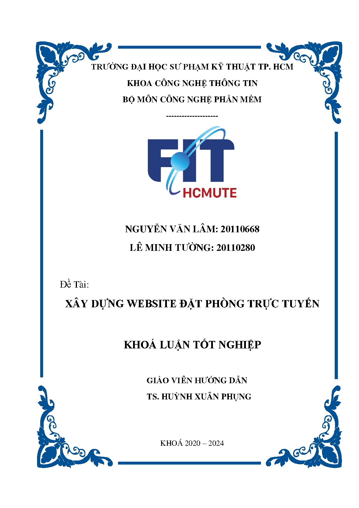 Đồ án tốt nghiệp - Xây dựng website đặt phòng trực tuyến