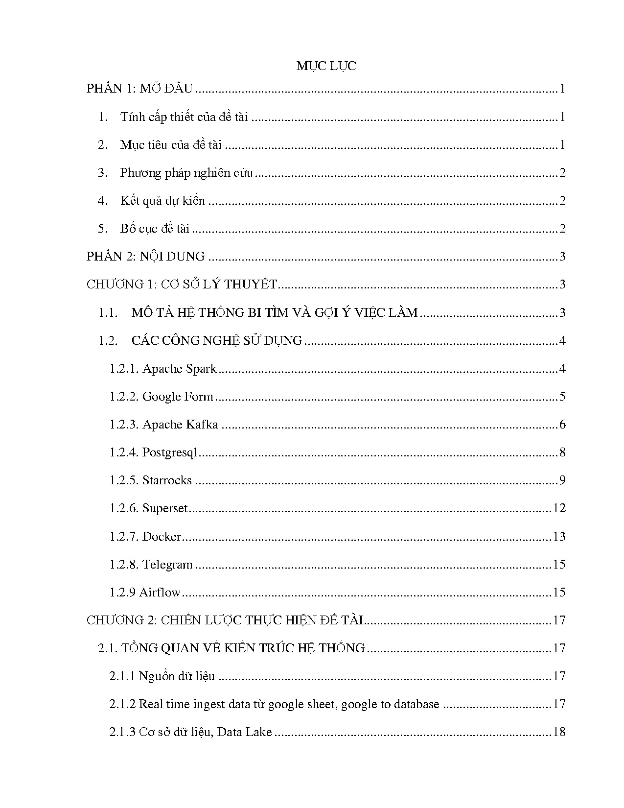 Ảnh một số trang tài liệu