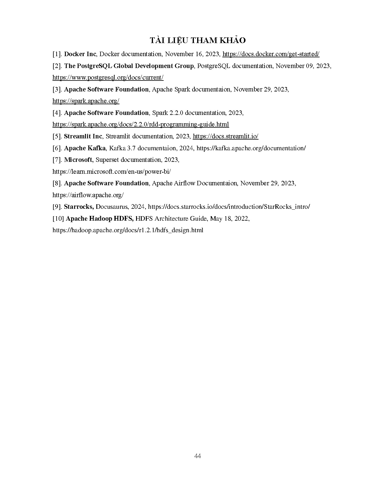 Ảnh một số trang tài liệu