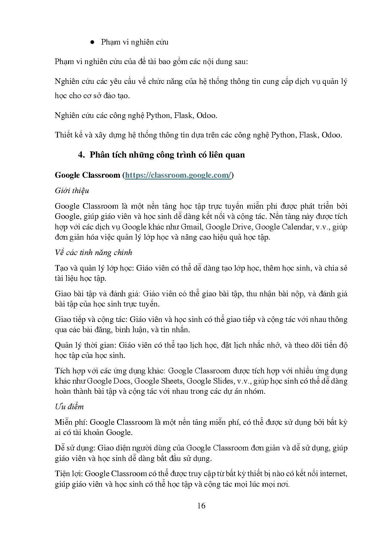 Đồ án tốt nghiệp - Xây dựng hệ thống websites cung cấp dịch vụ quản lý học tập của cơ sở đào tạo TT - Trang 16