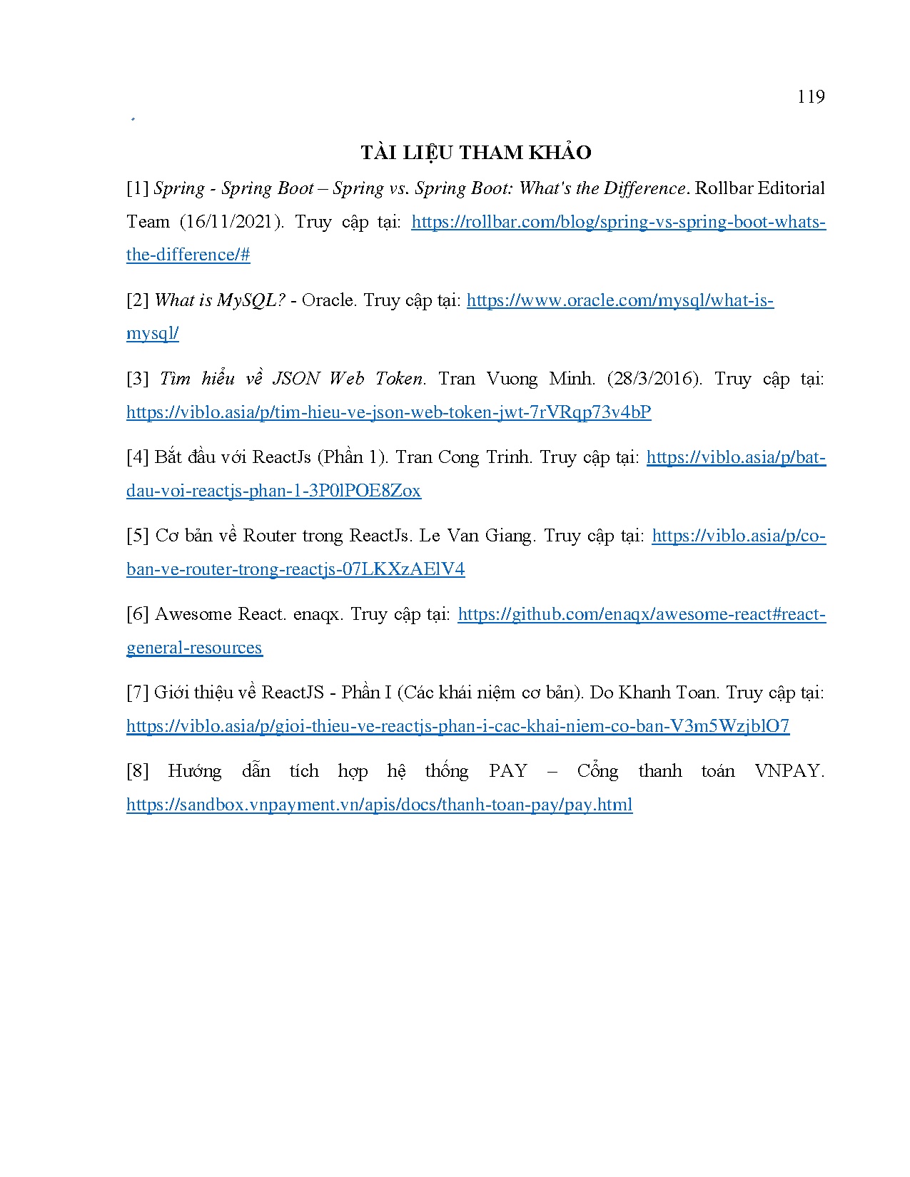 Ảnh một số trang tài liệu