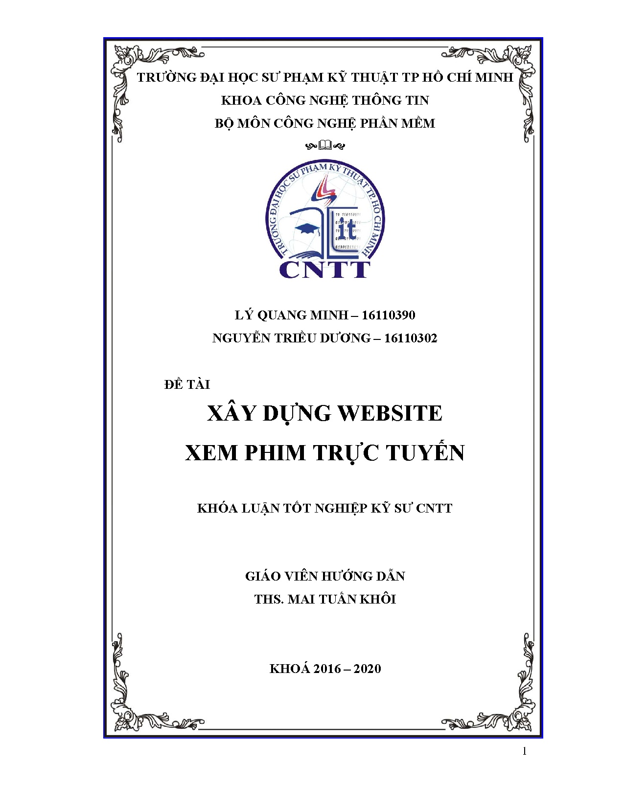 Đồ án tốt nghiệp - Xây dựng Website xem phim trực tuyến