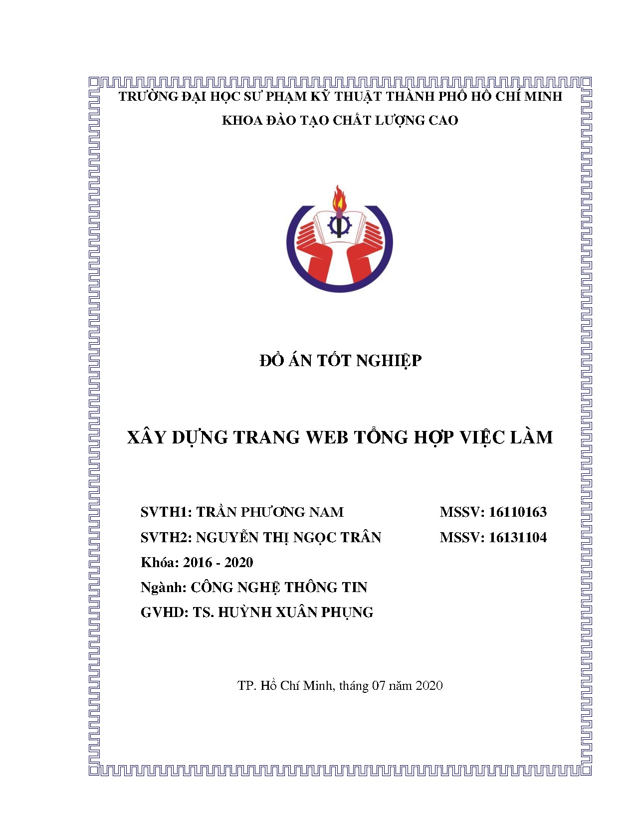 Đồ án tốt nghiệp - Xây dựng trang web tổng hợp việc làm