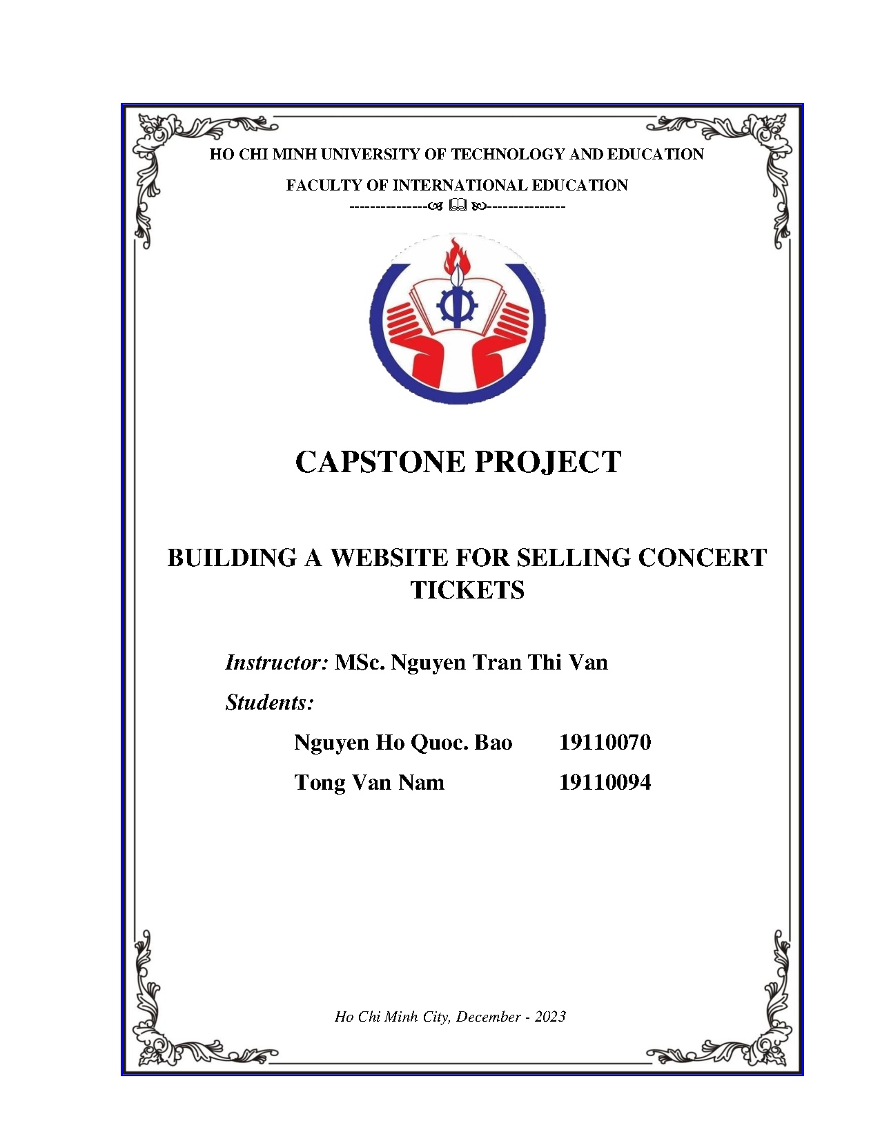 Đồ án tốt nghiệp - Building a website for selling concert tickets