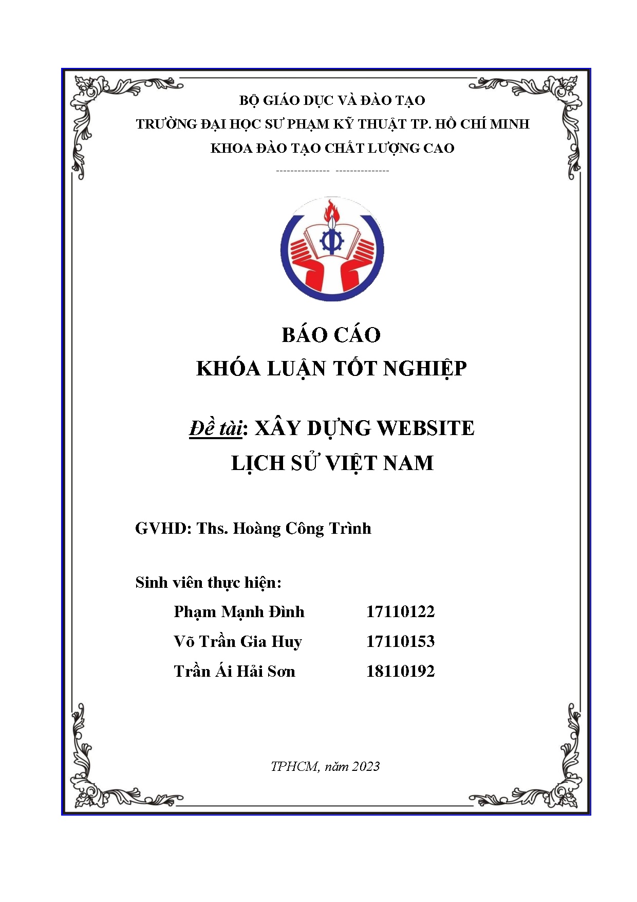 Đồ án tốt nghiệp - Xây dựng website lịch sử Việt Nam