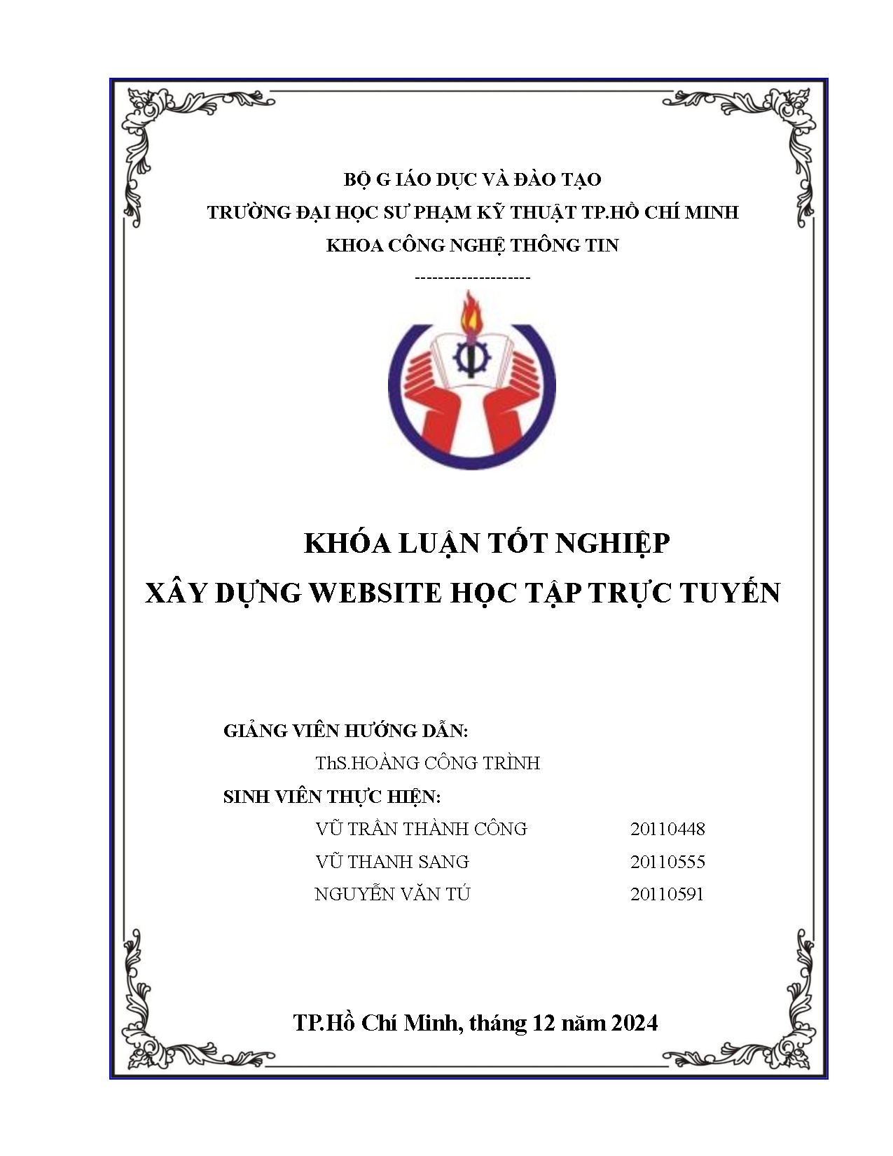 Đồ án tốt nghiệp - Xây dựng website học tập trực tuyến