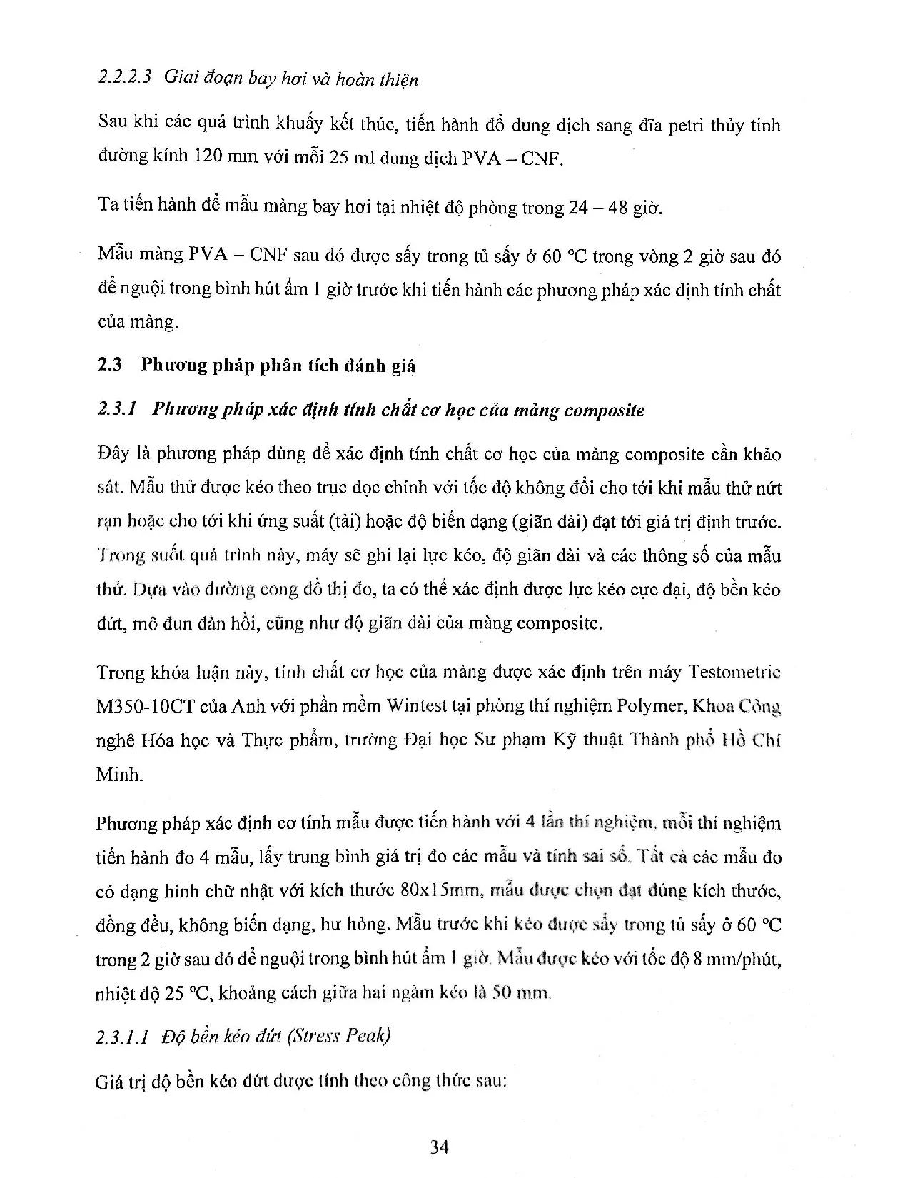 Đồ án tốt nghiệp - Nghiên cứu chế tạo composite trên nền Polyvinyl alcohol và Cellulose nanofiber - Trang 49