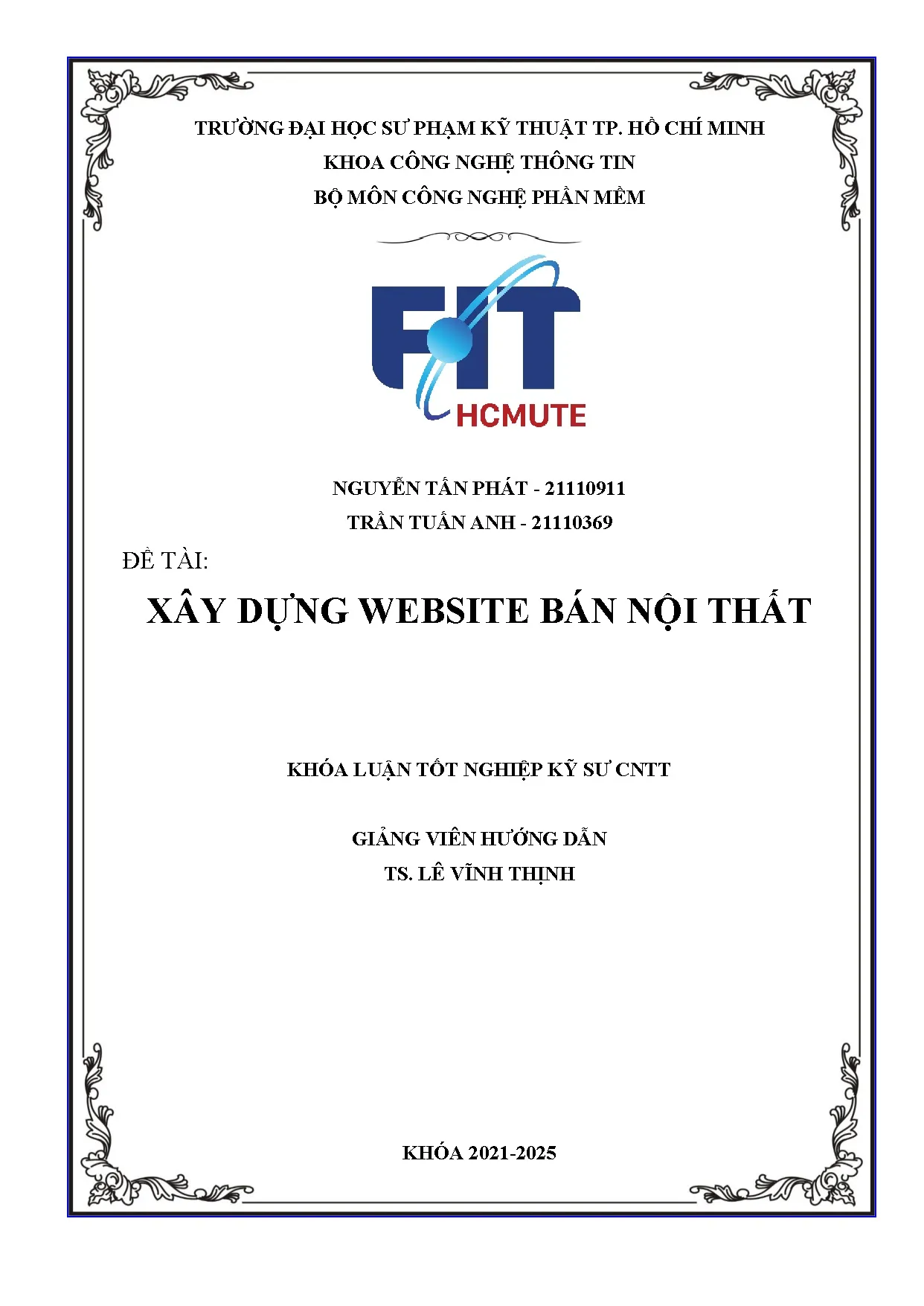 Đồ án tốt nghiệp - Xây dựng website bán nội thất.
