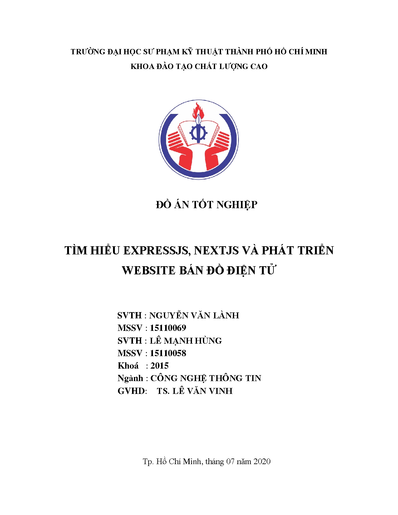 Đồ án tốt nghiệp - Tìm hiểu Expressjs, Nextjs và phát triển Website bán đồ điện tử