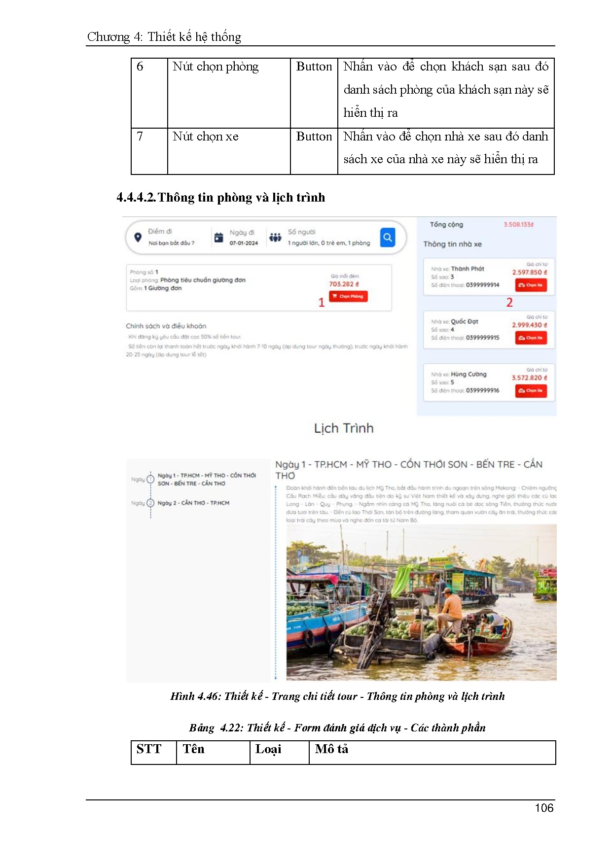Đồ án tốt nghiệp - Xây dựng website cung cấp dịch vụ du lịch - Trang 112