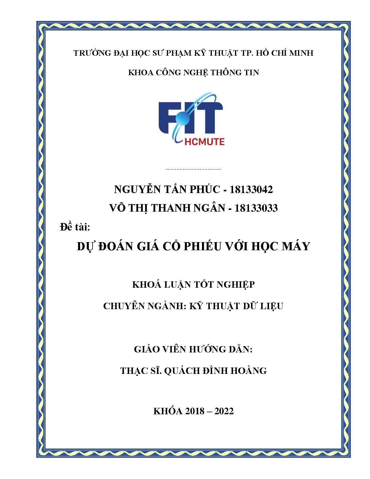 Đồ án tốt nghiệp - Dự đoán giá cổ phiếu với học máy