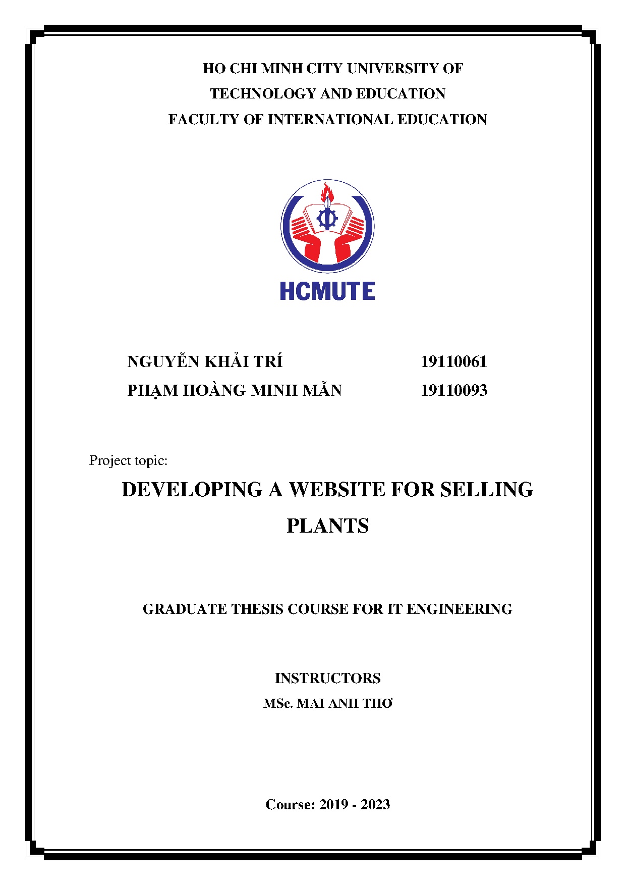 Đồ án tốt nghiệp - Developing a website for selling plants