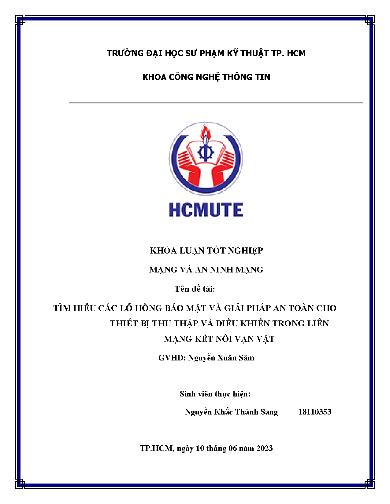 Đồ án tốt nghiệp - Tìm hiểu các lỗ hổng bảo mật và giải pháp an toàn cho thiết bị thu TVĐKTLMKNVV