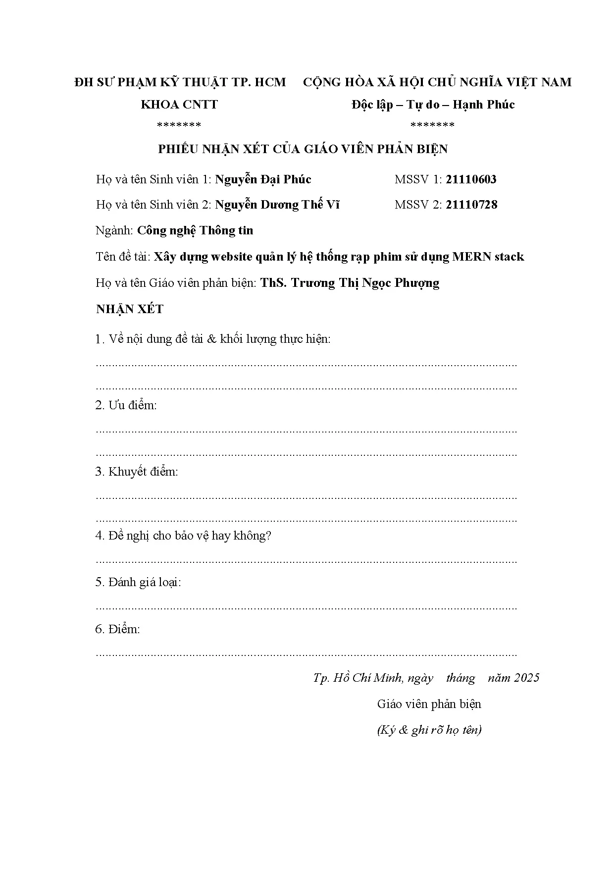 Đồ án tốt nghiệp - Xây dựng website quản lý hệ thống rạp phim sử dụng Mern Stack - Trang 4