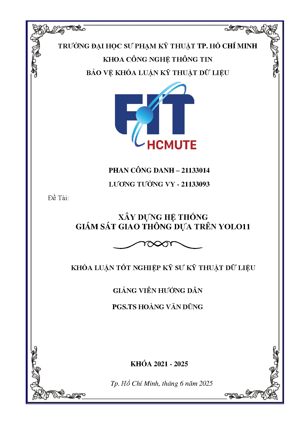 Đồ án tốt nghiệp - Xây dựng hệ thống giám sát giao thông dựa trên YOLO11