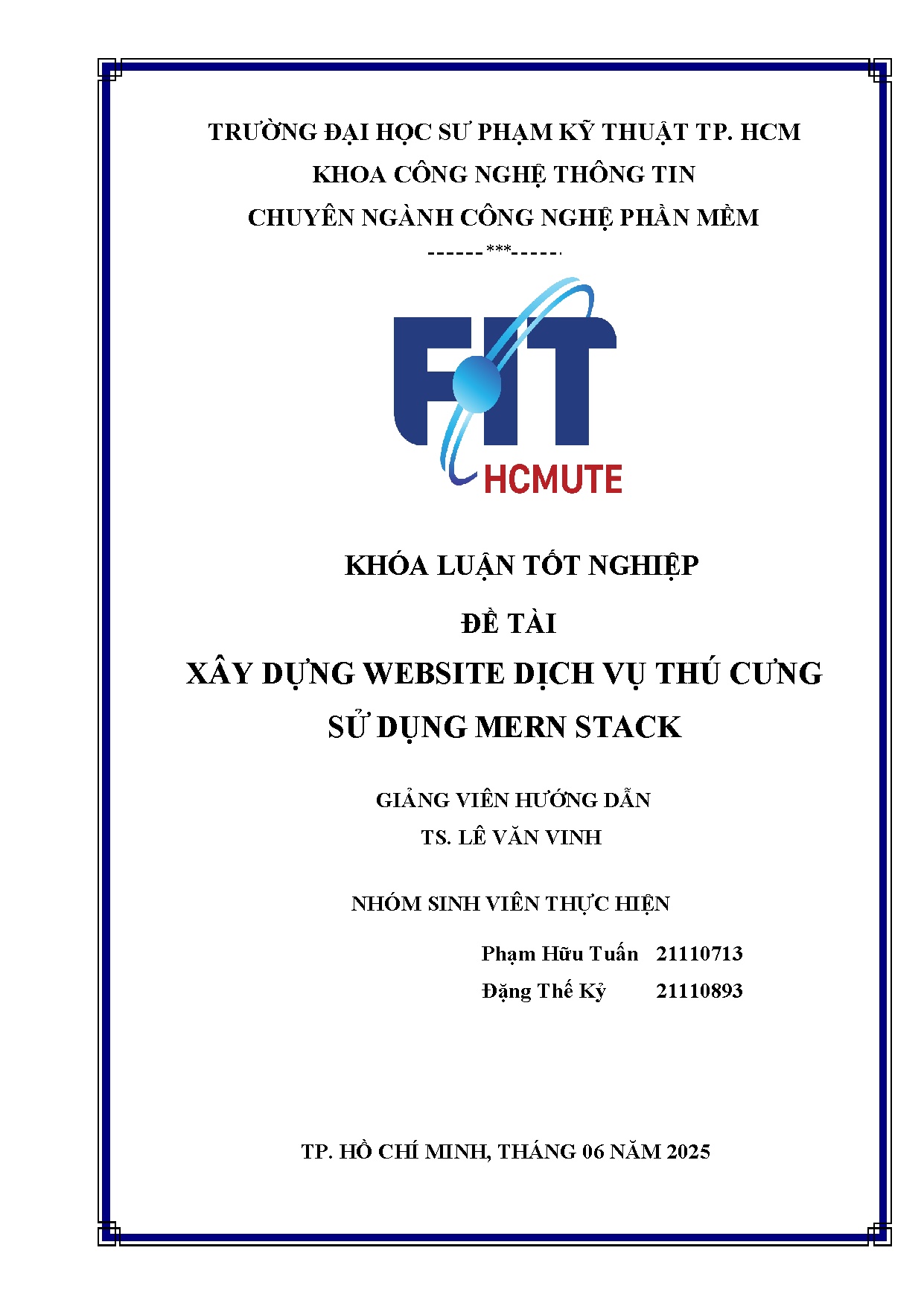 Đồ án tốt nghiệp - Xây dựng website dịch vụ thú cưng sử dụng Mern Stack