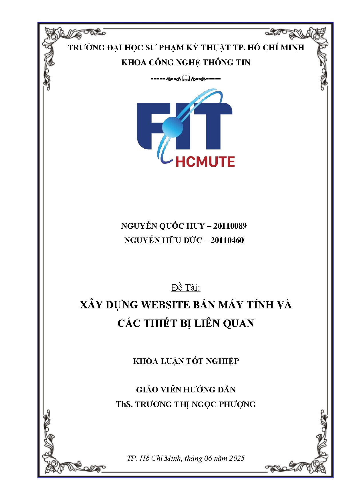 Đồ án tốt nghiệp - Xây dựng Website bán máy tính và các thiết bị liên quan