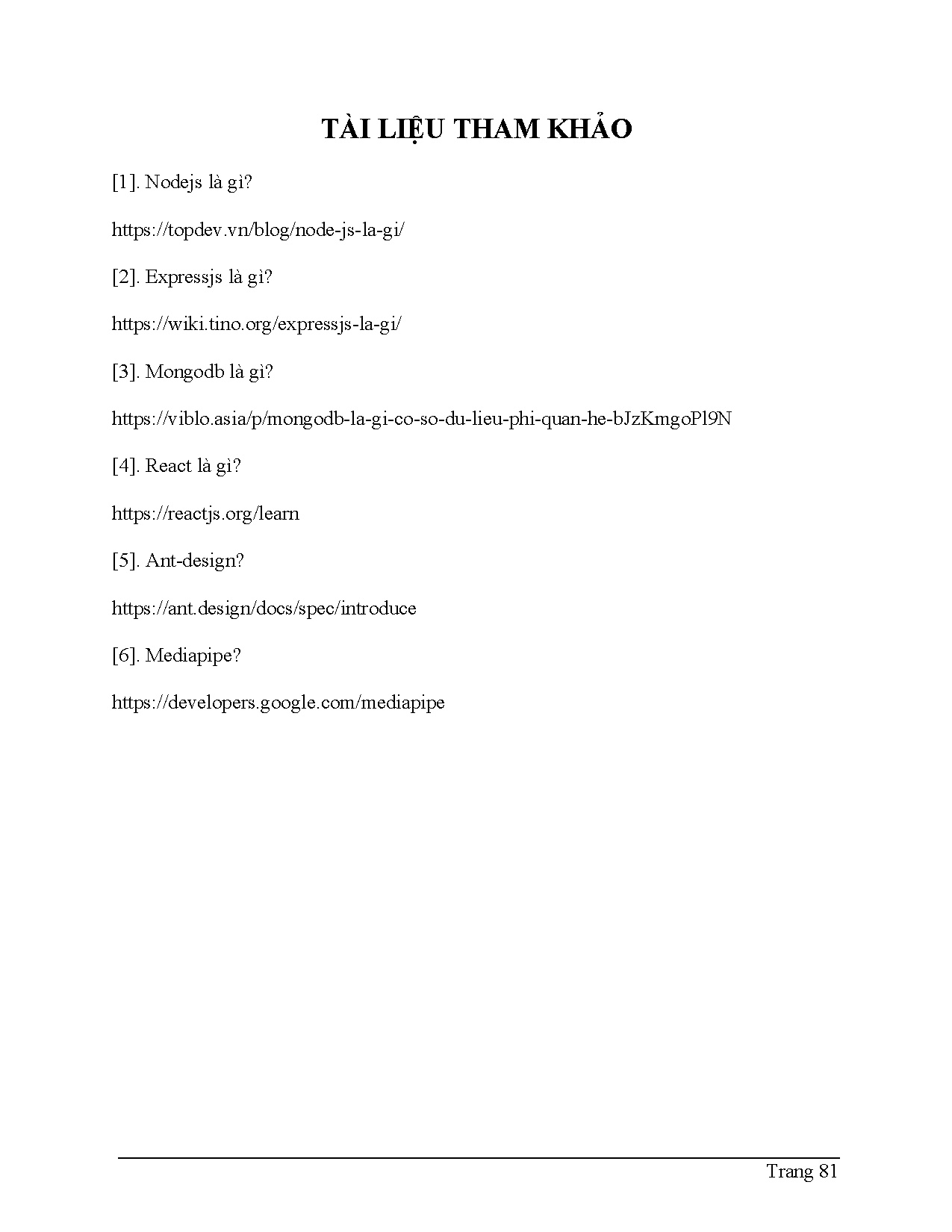 Ảnh một số trang tài liệu