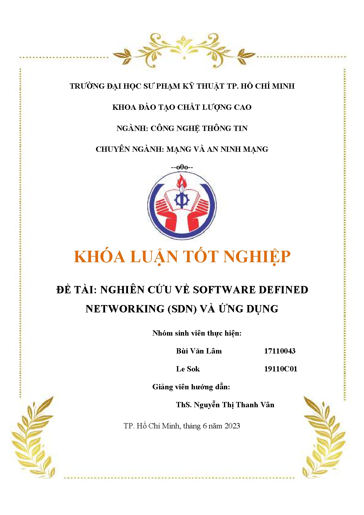 Đồ án tốt nghiệp - Nghiên cứu về Software Defined Networking (SDN) và ứng dụng