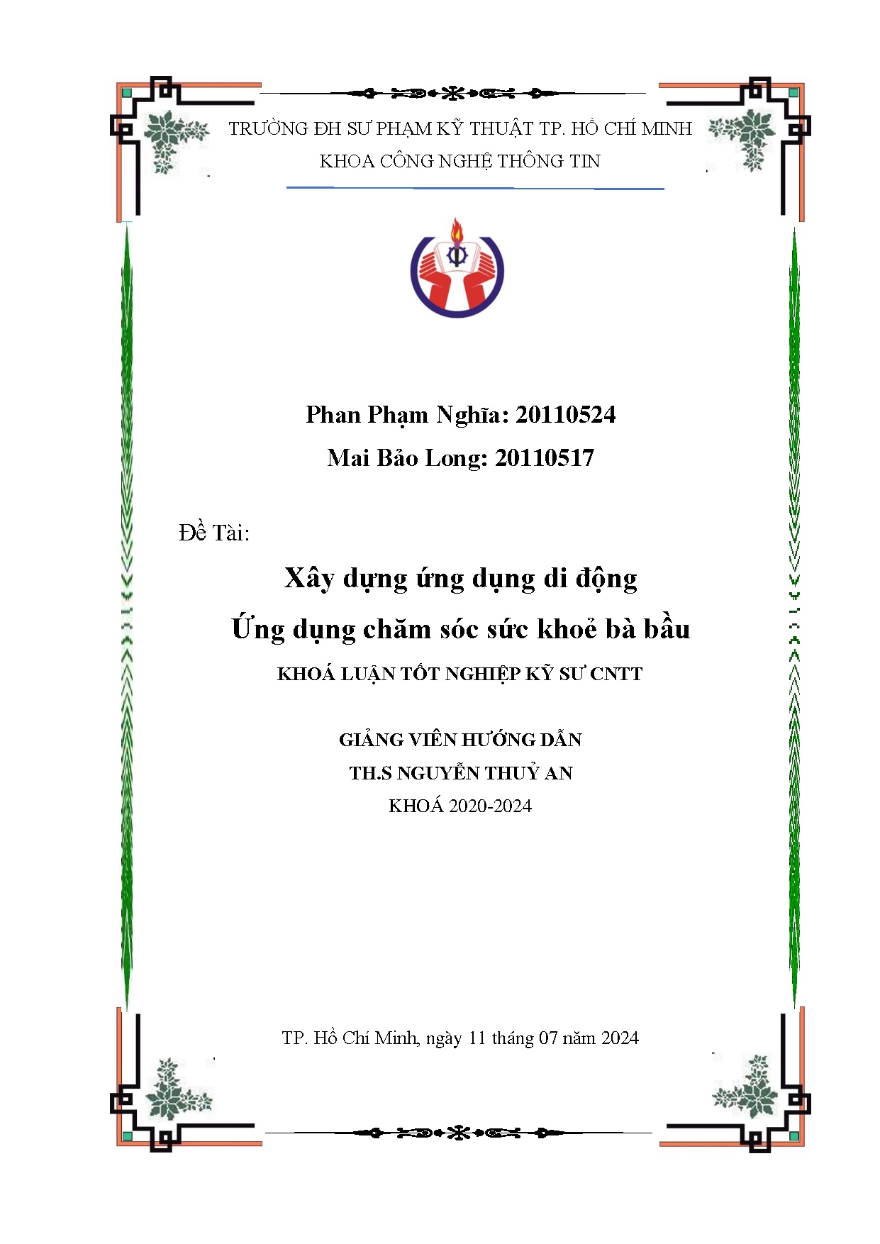 Đồ án tốt nghiệp - Xây dựng ứng dụng di động ứng dụng chăm sóc sức khỏe bà bầu