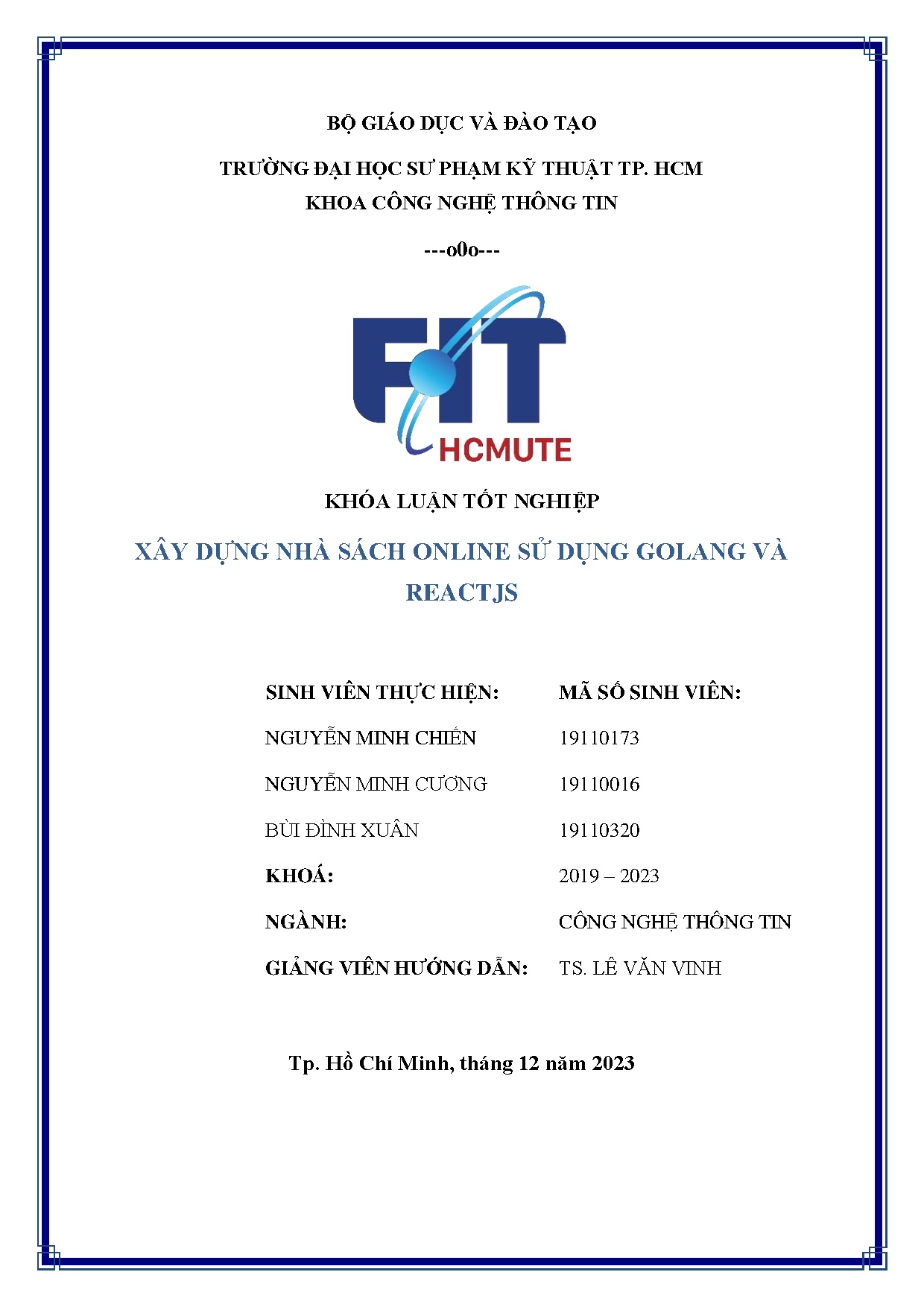 Đồ án tốt nghiệp - Xây dựng nhà sách online sử dụng Golang và Reactjs