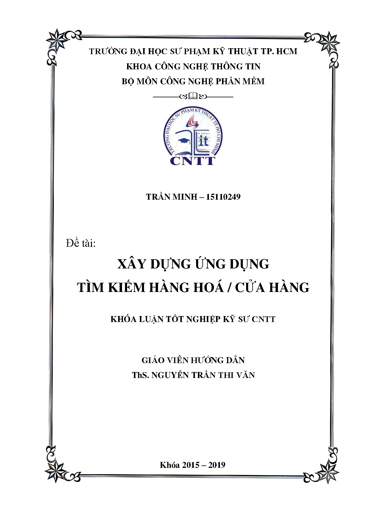 Đồ án tốt nghiệp - Xây dựng ứng dụng tìm kiếm hàng hóa/ cửa hàng
