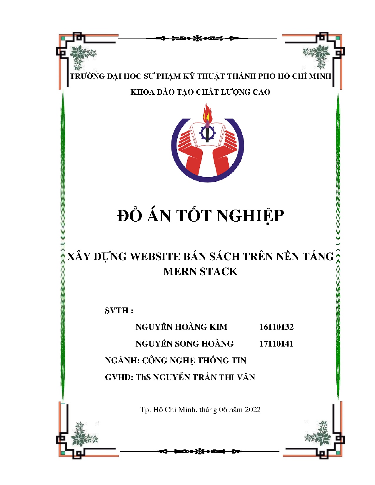 Đồ án tốt nghiệp - Xây dựng Website bán sách trên nền tảng Mern Stack