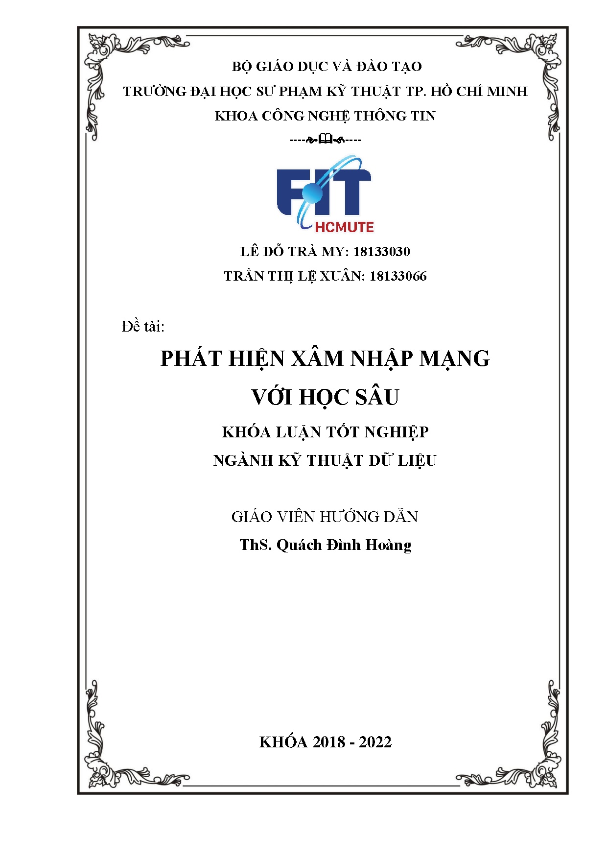 Đồ án tốt nghiệp - Phát hiện xâm nhập mạng với học sâu