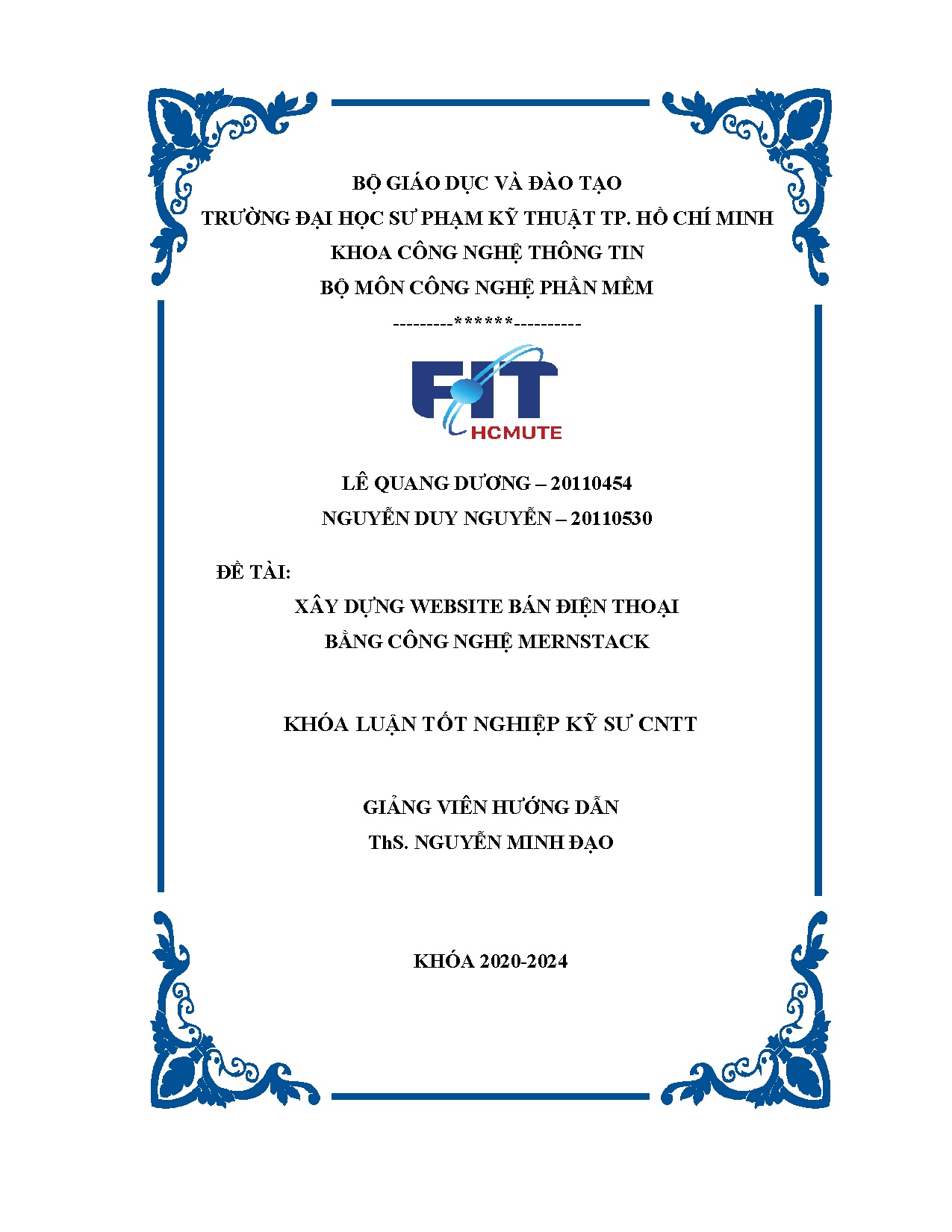 Đồ án tốt nghiệp - Xây dựng website bán điện thoại bằng công nghệ mernstack