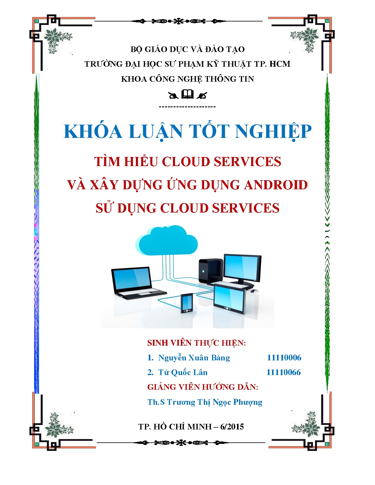 Đồ án tốt nghiệp - Tìm hiểu Cloud Services và xây dựng ứng dụng Android sử dụng Cloud Services