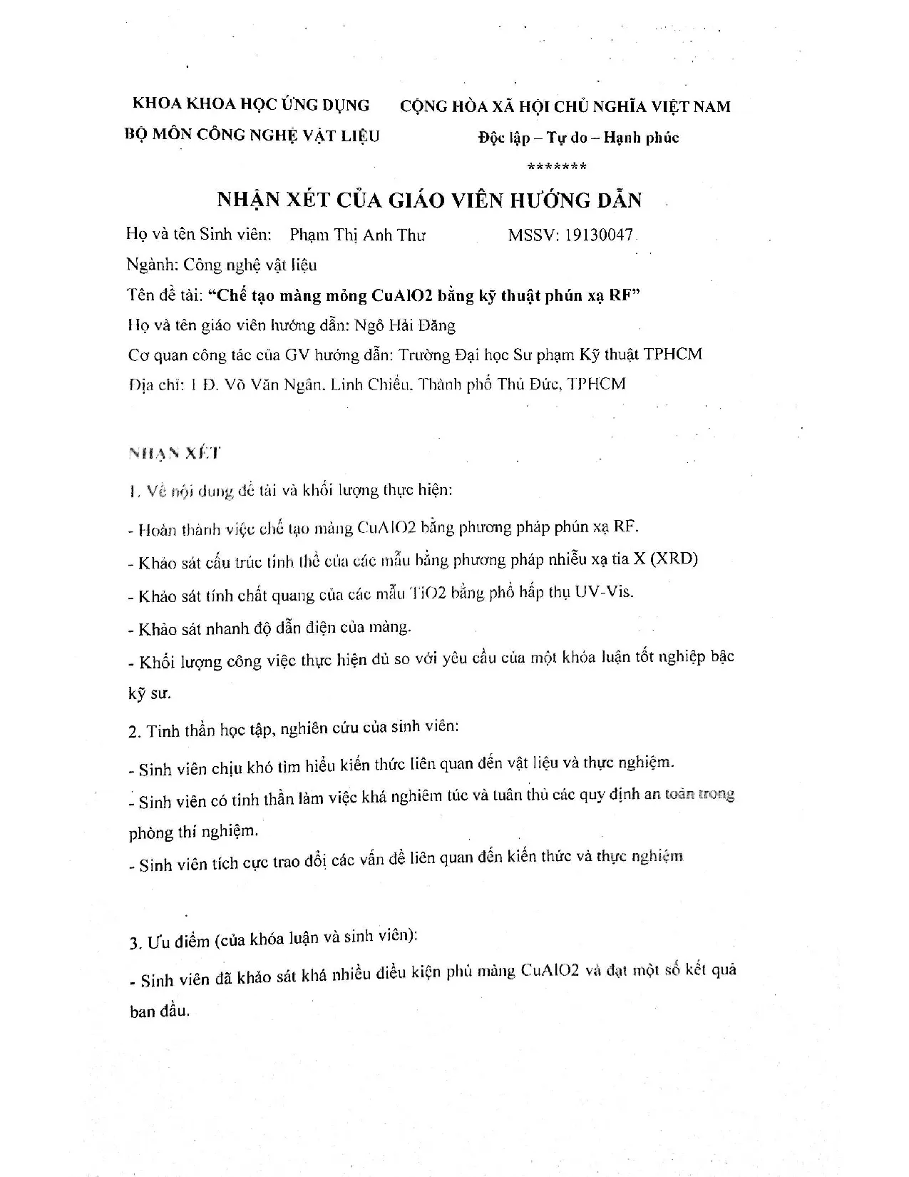 Đồ án tốt nghiệp - Chế tạo và khảo sát tính chất màng Delafossite CuAlO2 bằng phương pháp PXMRF ( - Trang 3