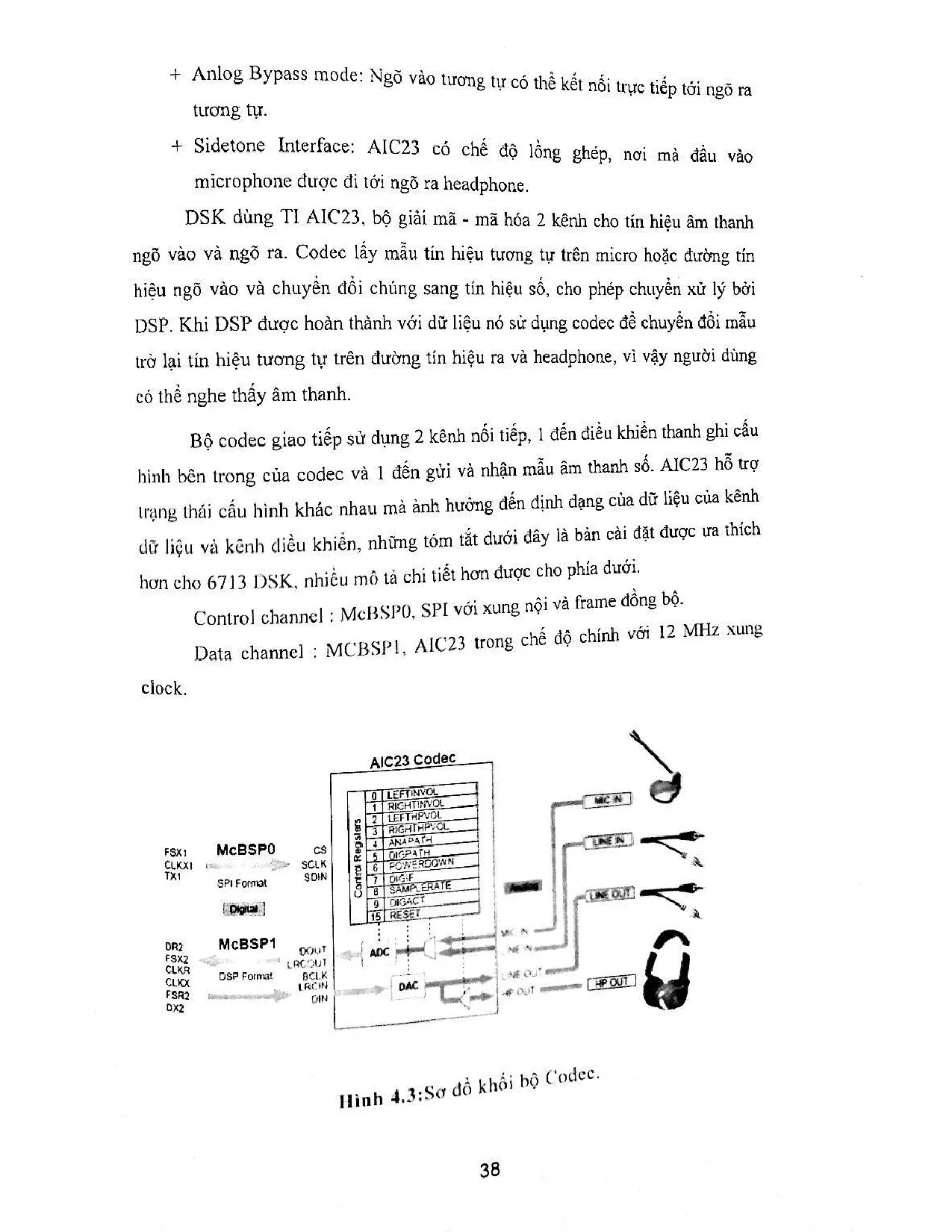 Đồ án tốt nghiệp - Nhận dạng tiếng nói trên KIT C6713 và ứng dụng trong điều khiển - Trang 36