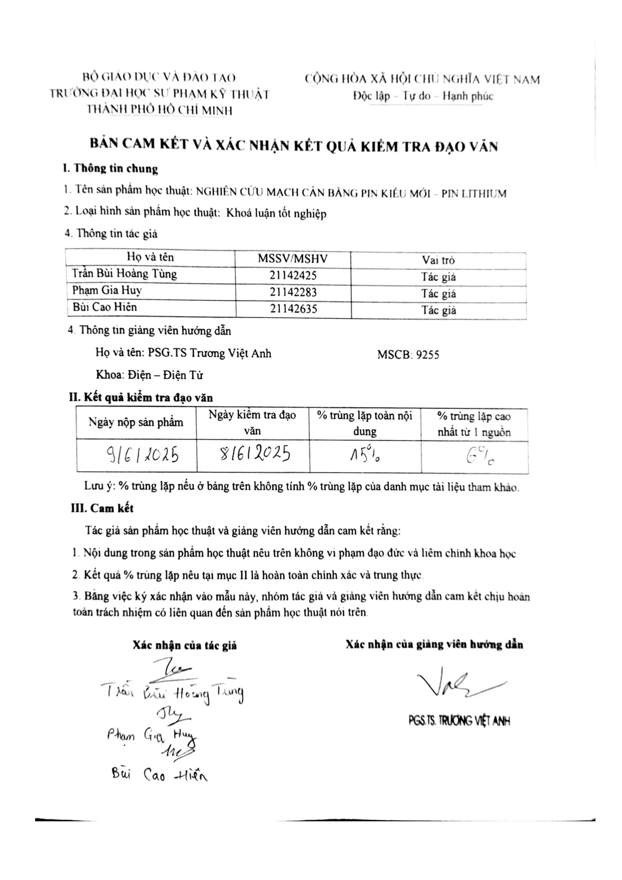 Đồ án tốt nghiệp - Nghiên cứu mạch cân bằng điện áp của Pin Lithium dựa vào mạch DC - DC BC - Trang 2