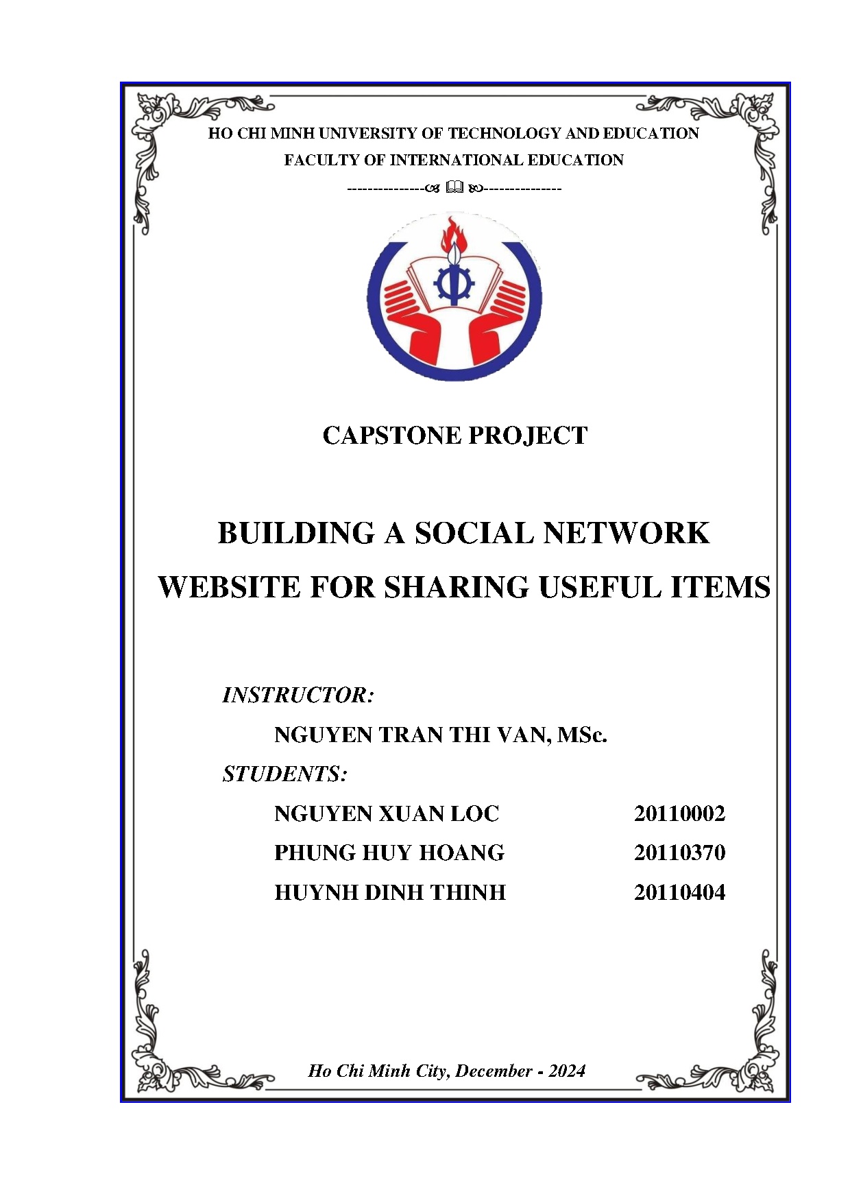 Đồ án tốt nghiệp - Building a social network website for sharing useful items