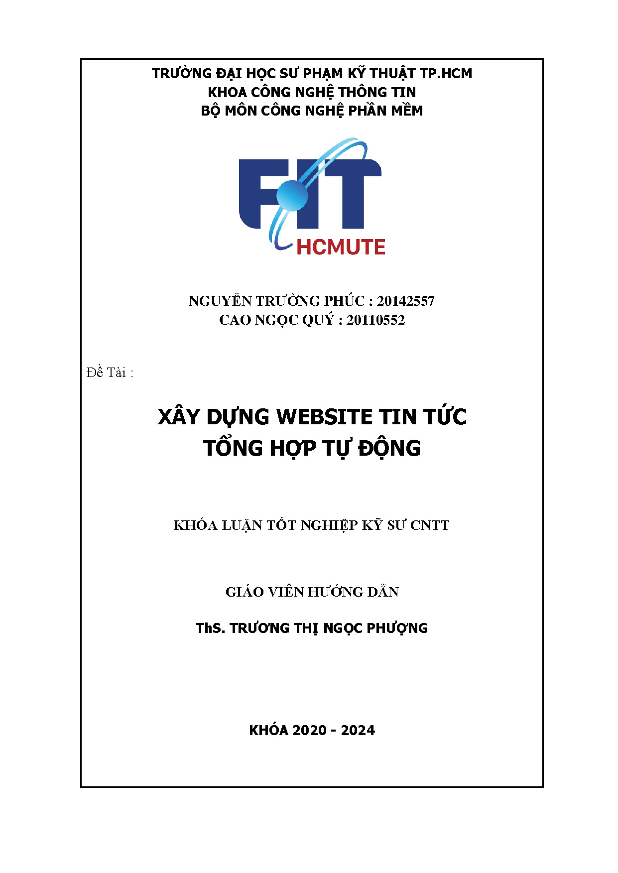 Đồ án tốt nghiệp - Xây dựng website tin tức tổng hợp tự động