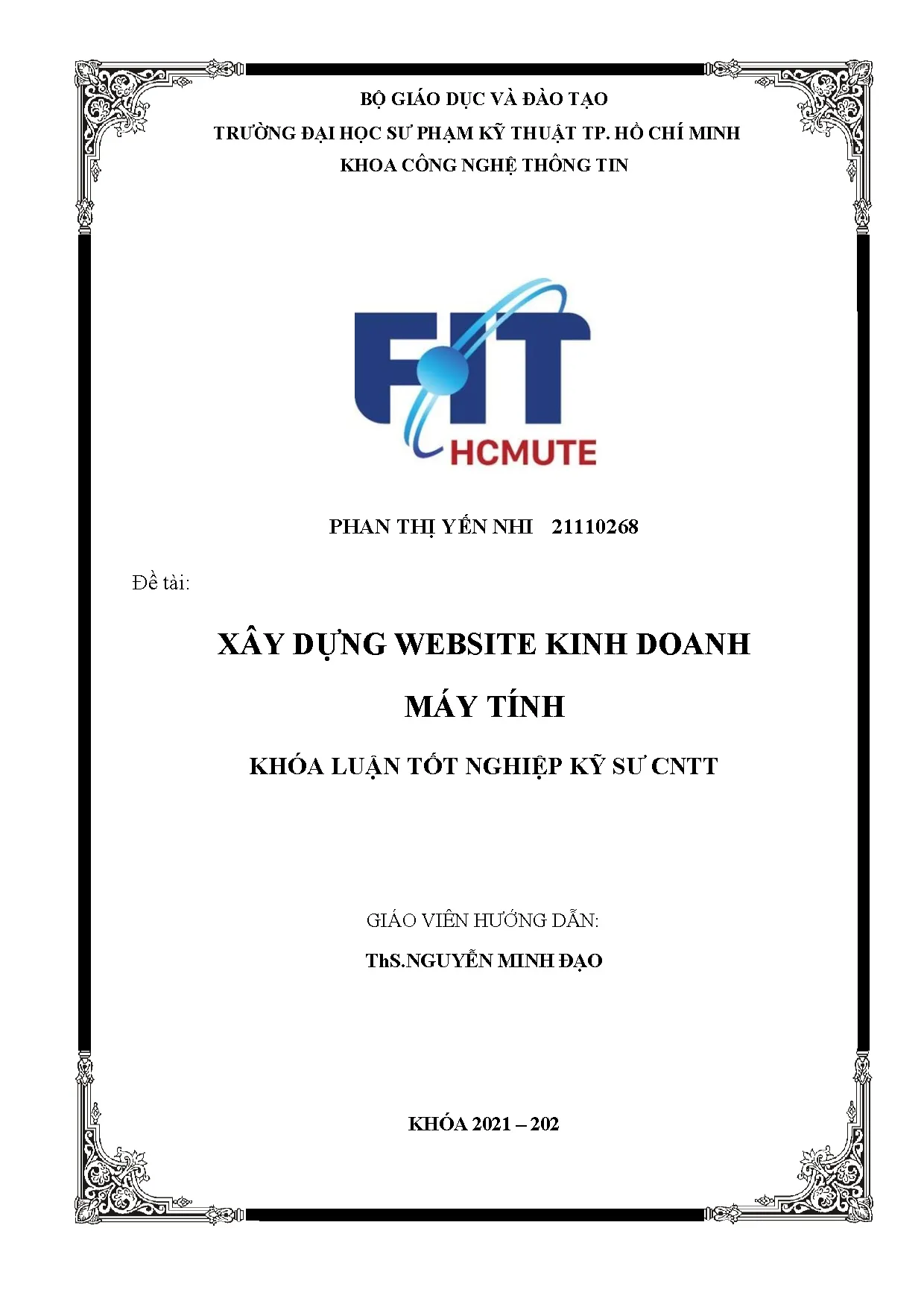 Đồ án tốt nghiệp - Xây dựng website kinh doanh máy tính - Trang 2