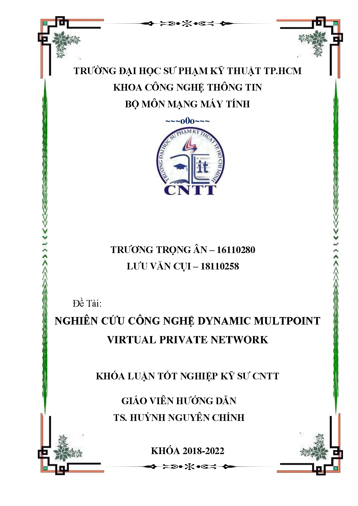 Đồ án tốt nghiệp - Nghiên cứu công nghệ Dynamic multpoint virtual private network