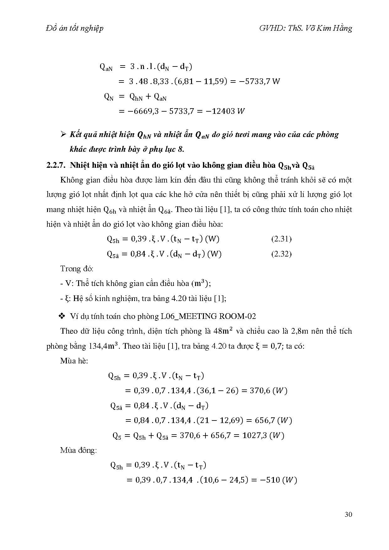 Đồ án tốt nghiệp - Tính toán kiểm tra, dựng Revit hệ thống điều hòa không khí và thông gió CTTHNT - Trang 49