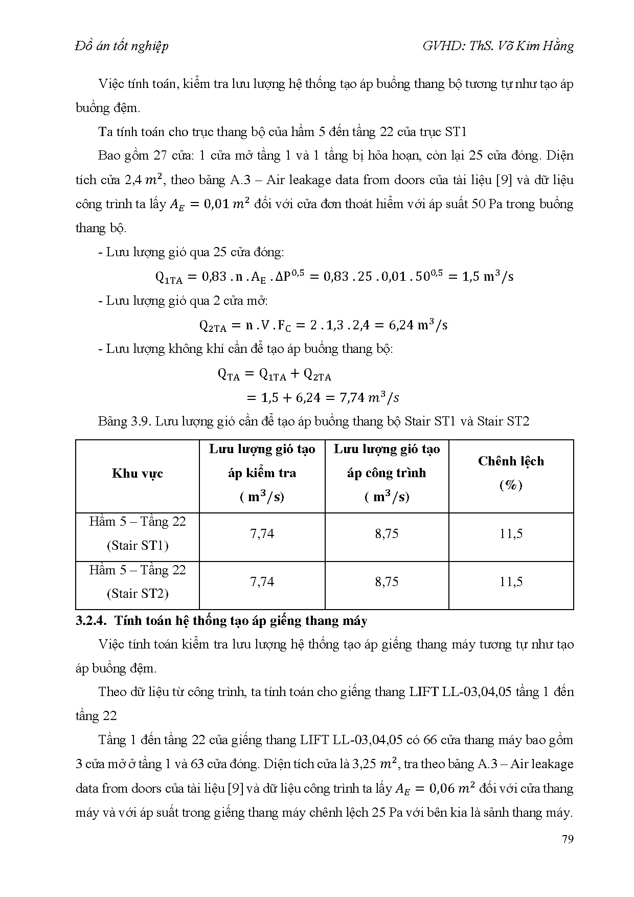 Đồ án tốt nghiệp - Tính toán kiểm tra, dựng Revit hệ thống điều hòa không khí và thông gió CTTHNT - Trang 98
