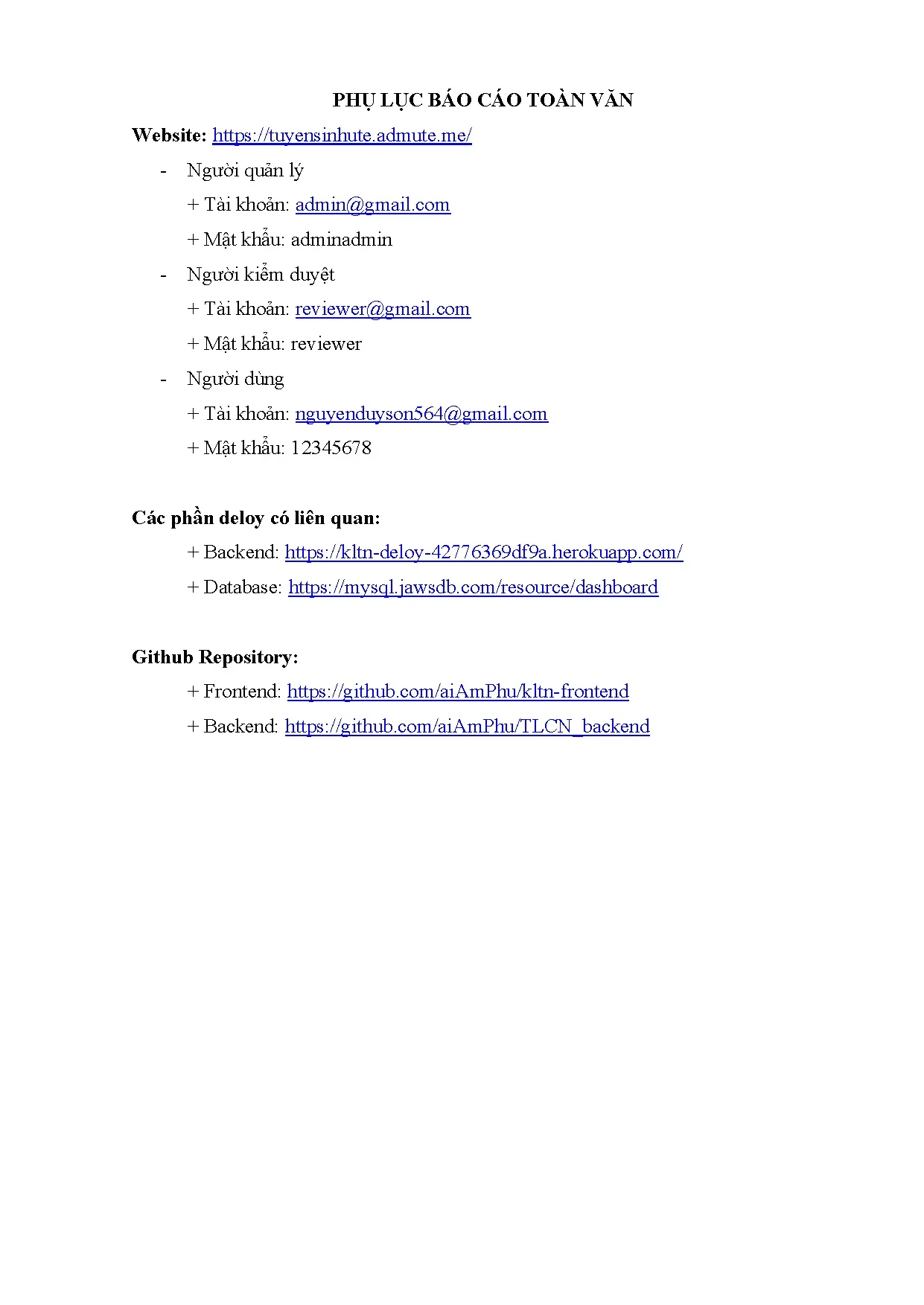 Đồ án tốt nghiệp - Thiết kế và xây dựng website tuyển sinh đại học. - Trang 121