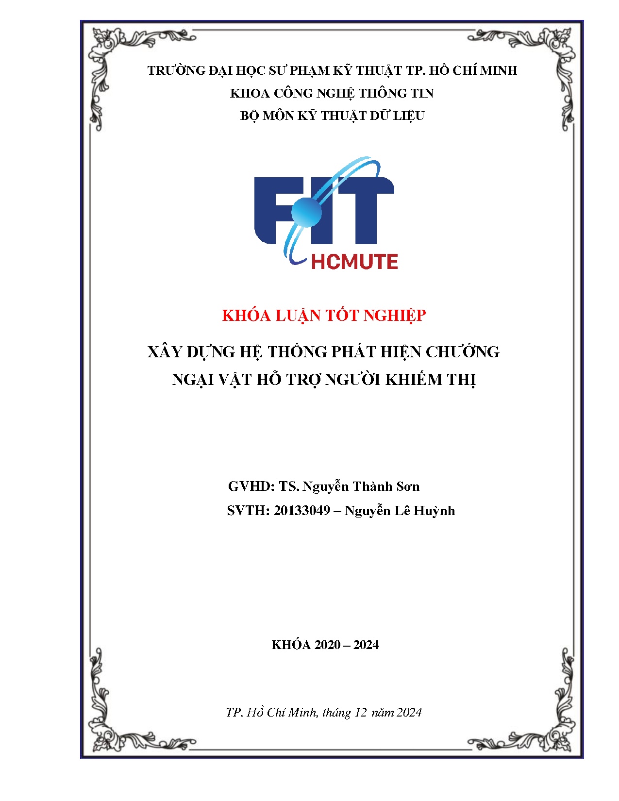 Đồ án tốt nghiệp - Xây dựng hệ thống phát hiện chướng ngại vật hỗ trợ người khiếm thị