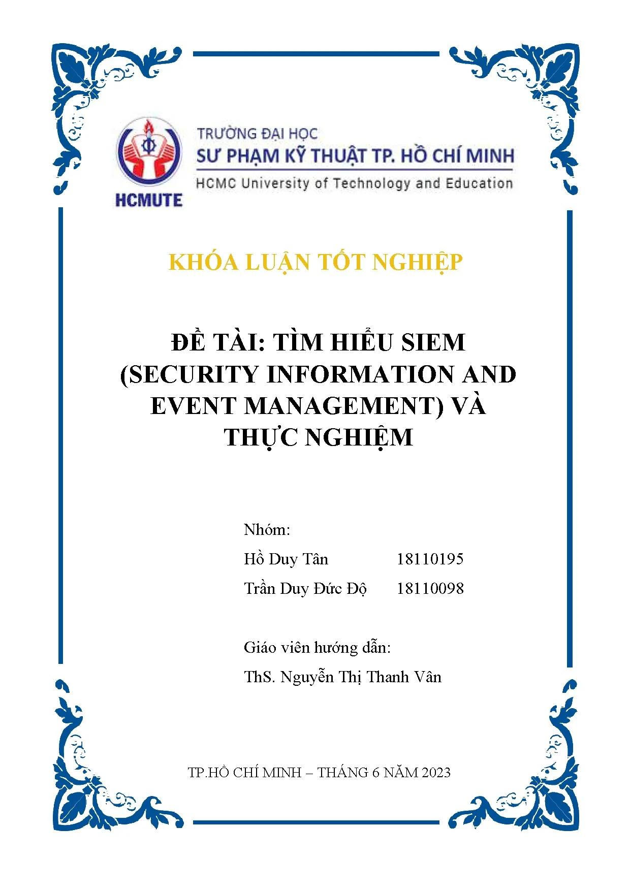 Đồ án tốt nghiệp - Tìm hiểu Siem (Security information and event management) và thực nghiệm
