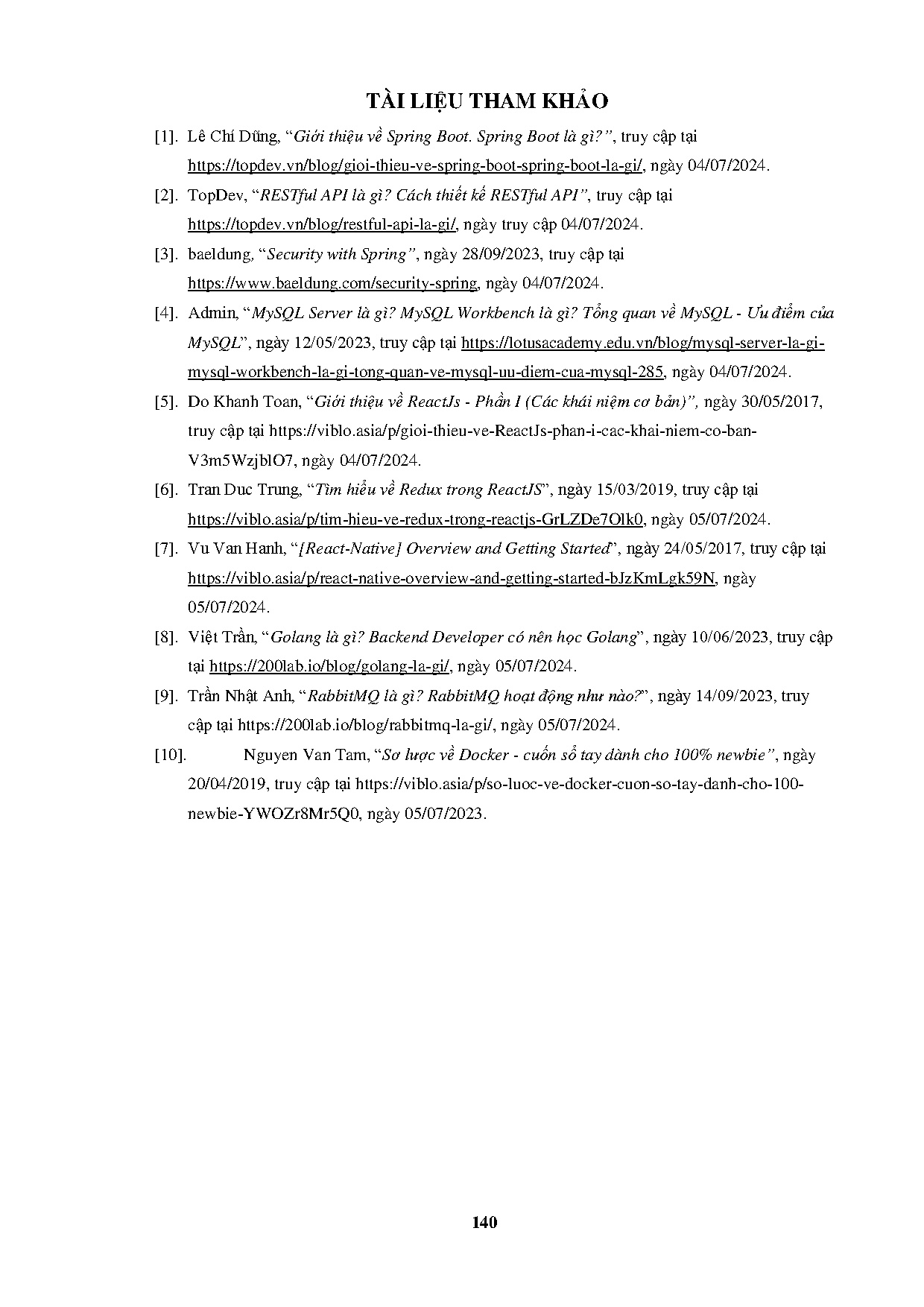 Ảnh một số trang tài liệu