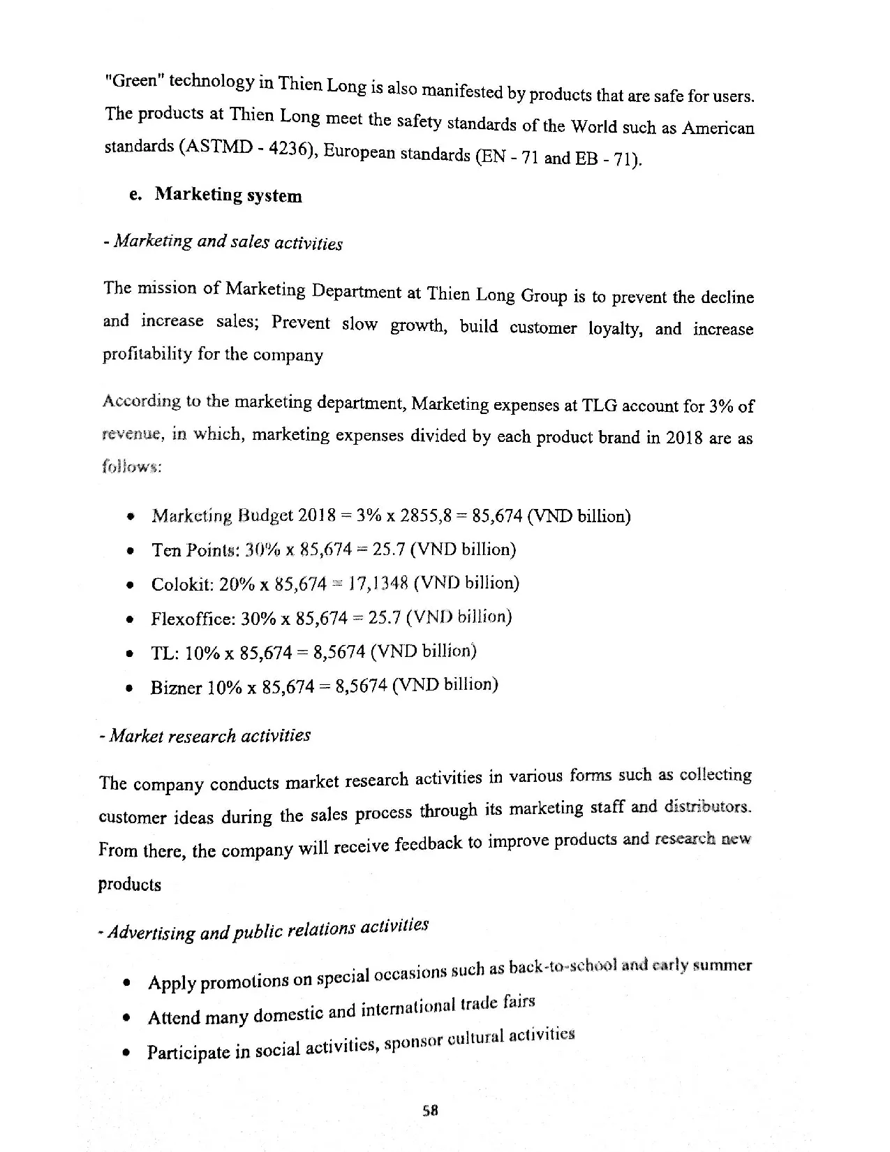 Đồ án tốt nghiệp - Improving the effectiveness of marketing -mix activities for TL- ballpoint PPATLG - Trang 69