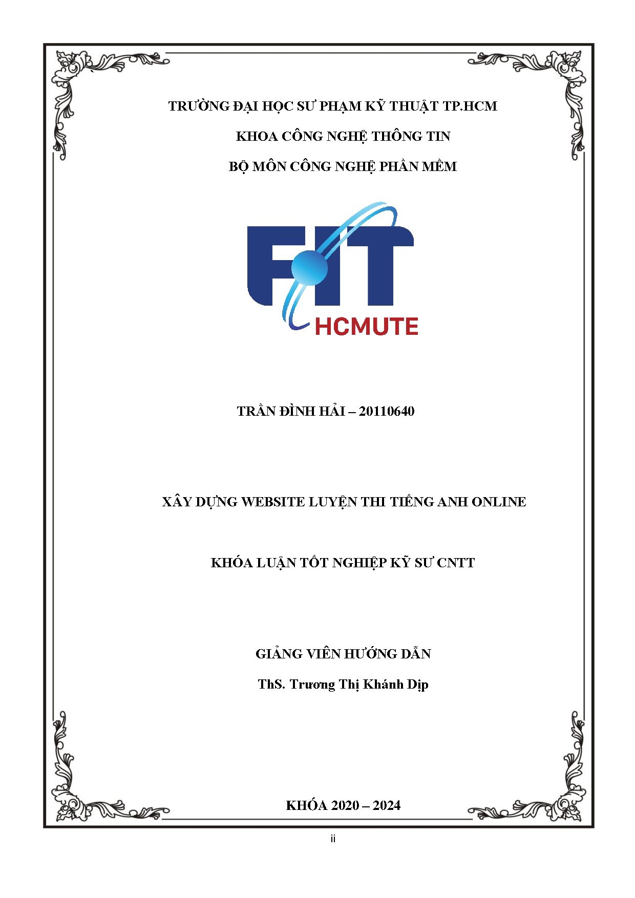 Đồ án tốt nghiệp - Xây dựng website luyện thi tiếng Anh online